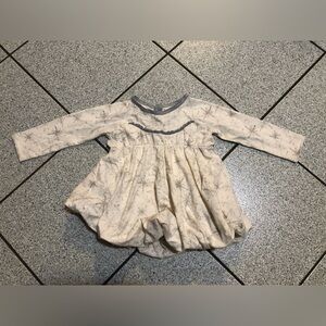 Burt’s Bees Baby Snowflake Bubble Dress in Cream/Off-White Size 18 Months